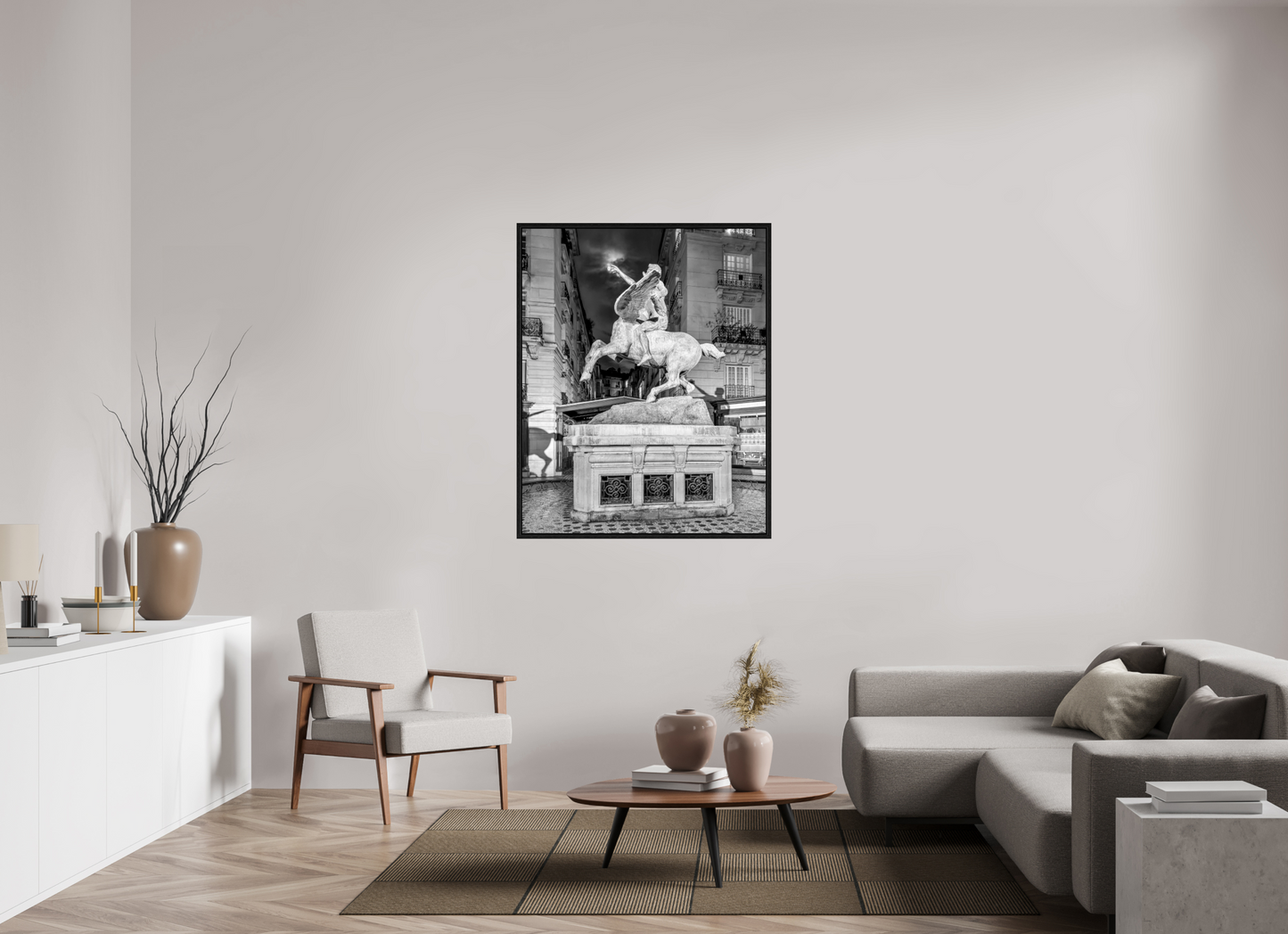 39 x 48.8″, Floater Frame Pegasus Under the Moon — Paris Fine Art Photography Print