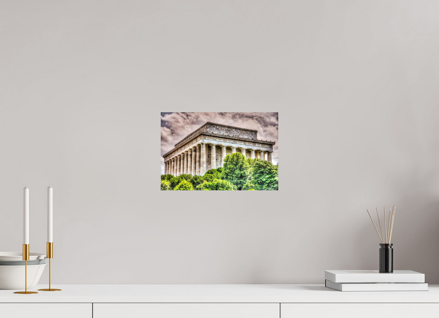 12 x 8″, Photo Print On Fuji Crystal DP II Lincoln Memorial, Washington DC — Dramatic Architectural Fine Art Print