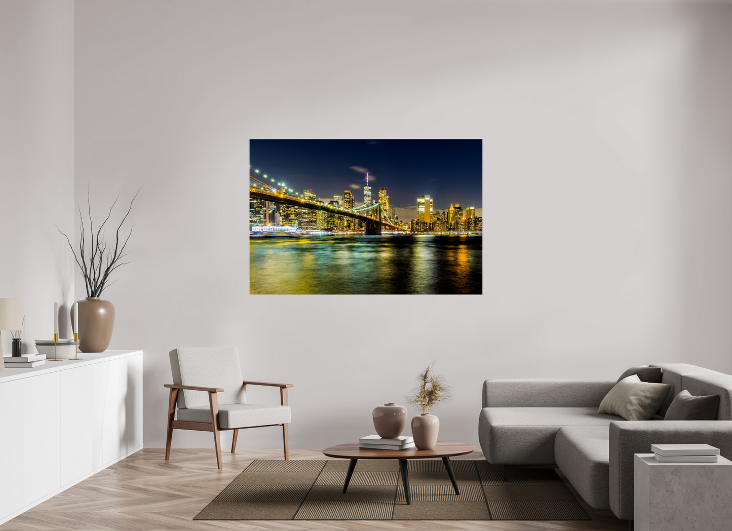 66 x 44″, Photo Print On Fuji Crystal DP II New York - Manhattan After Dark