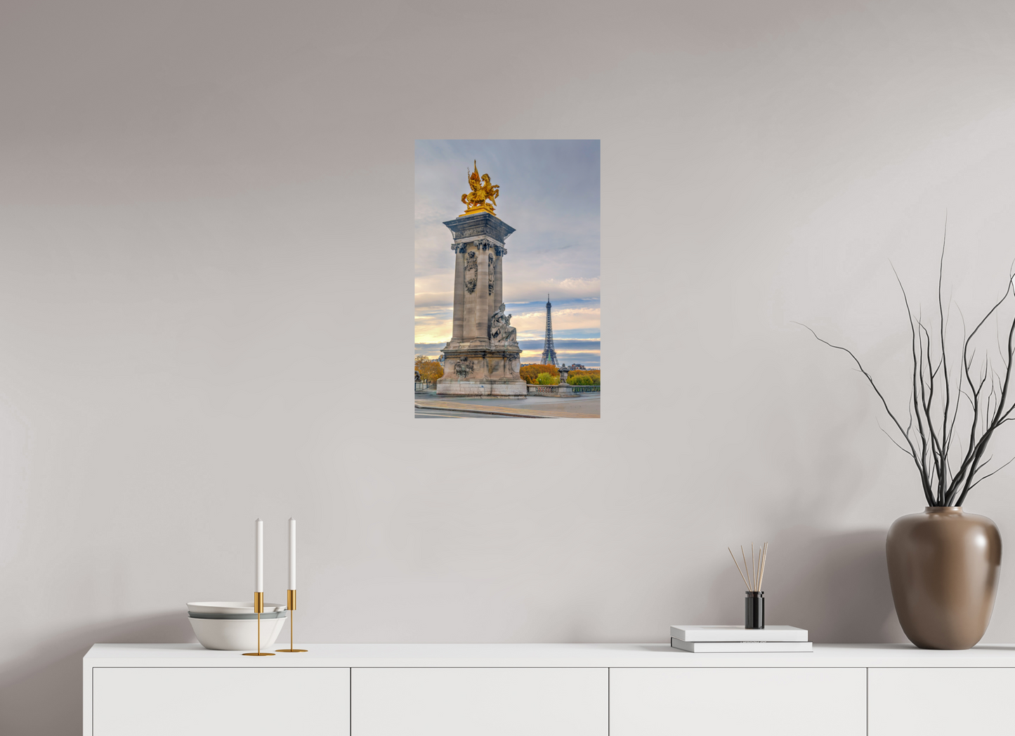 16 x 24″, Photo Print On Fuji Crystal DP II Paris - Pont Alexandre III at Dawn