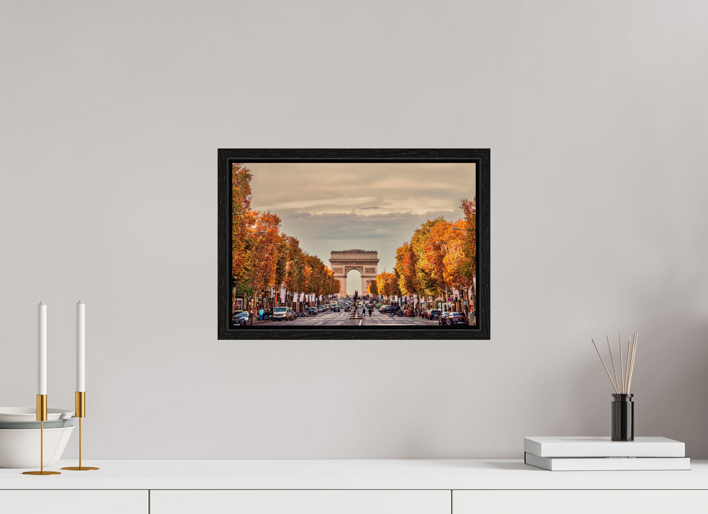 15 x 10″, Floater Frame Paris - Autumn in Paris