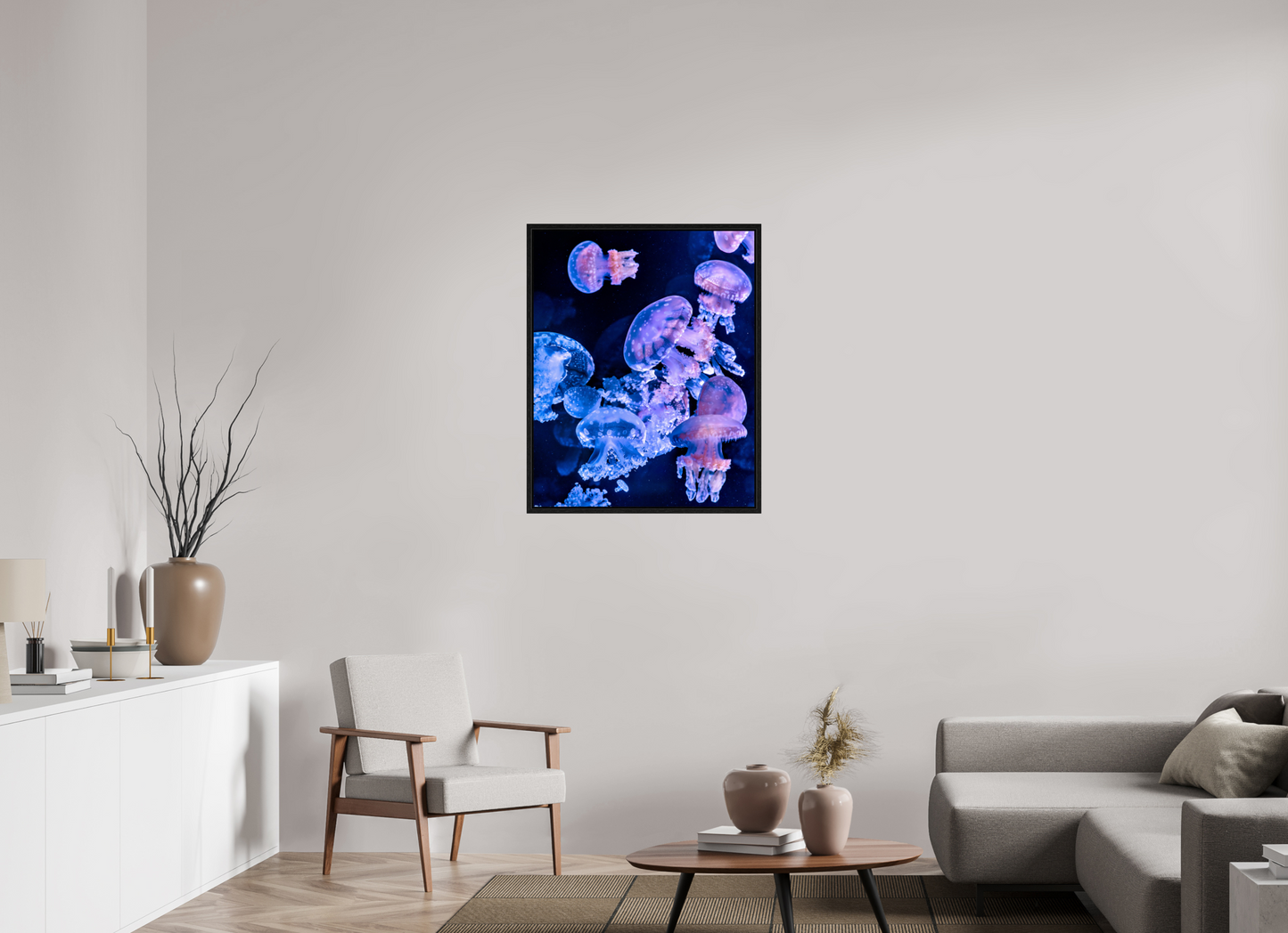 28 x 35″, Floater Frame Celestial Drift