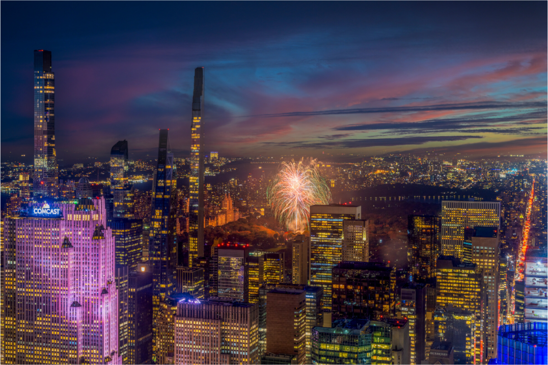 New York - Sunset from Above