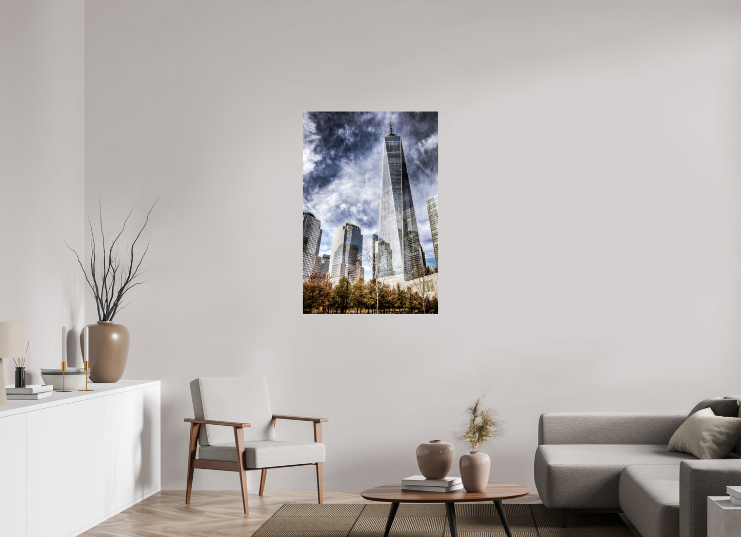 30 x 45″, Photo Print On Fuji Crystal DP II One World Trade Center – Dramatic New York City Architecture Fine Art Photograph
