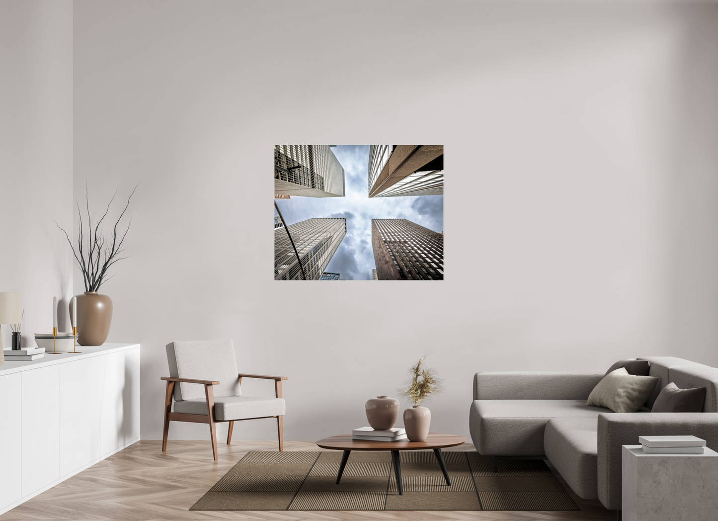 48.7 x 39″, Photo Print Under Acrylic Glass New York - Urban Canyon