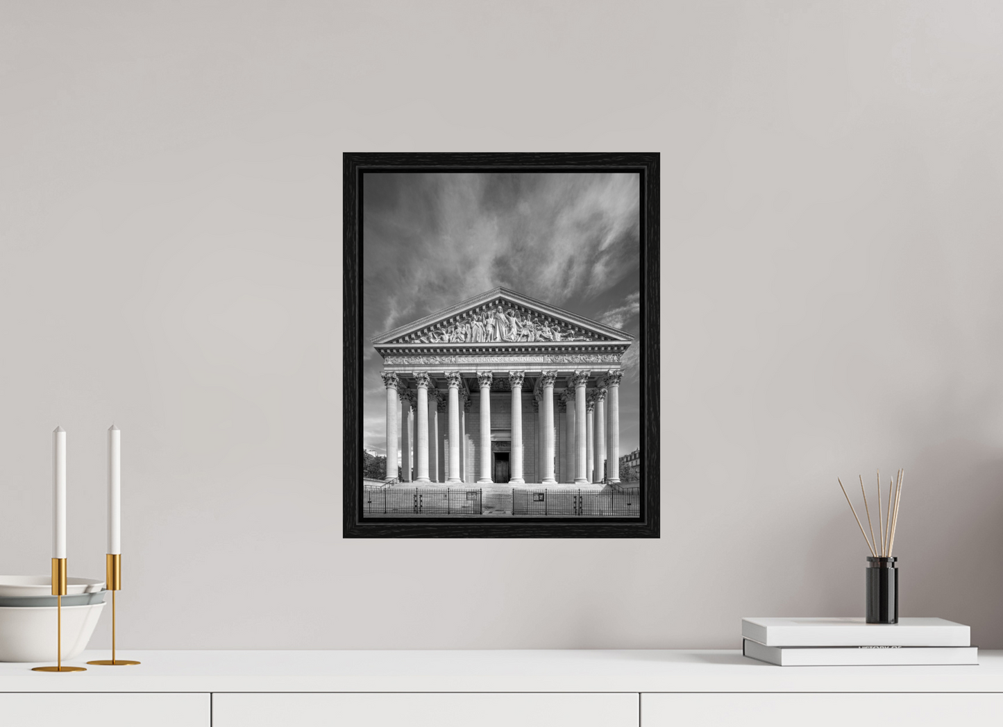12 x 15″, Floater Frame Paris - La Madeleine