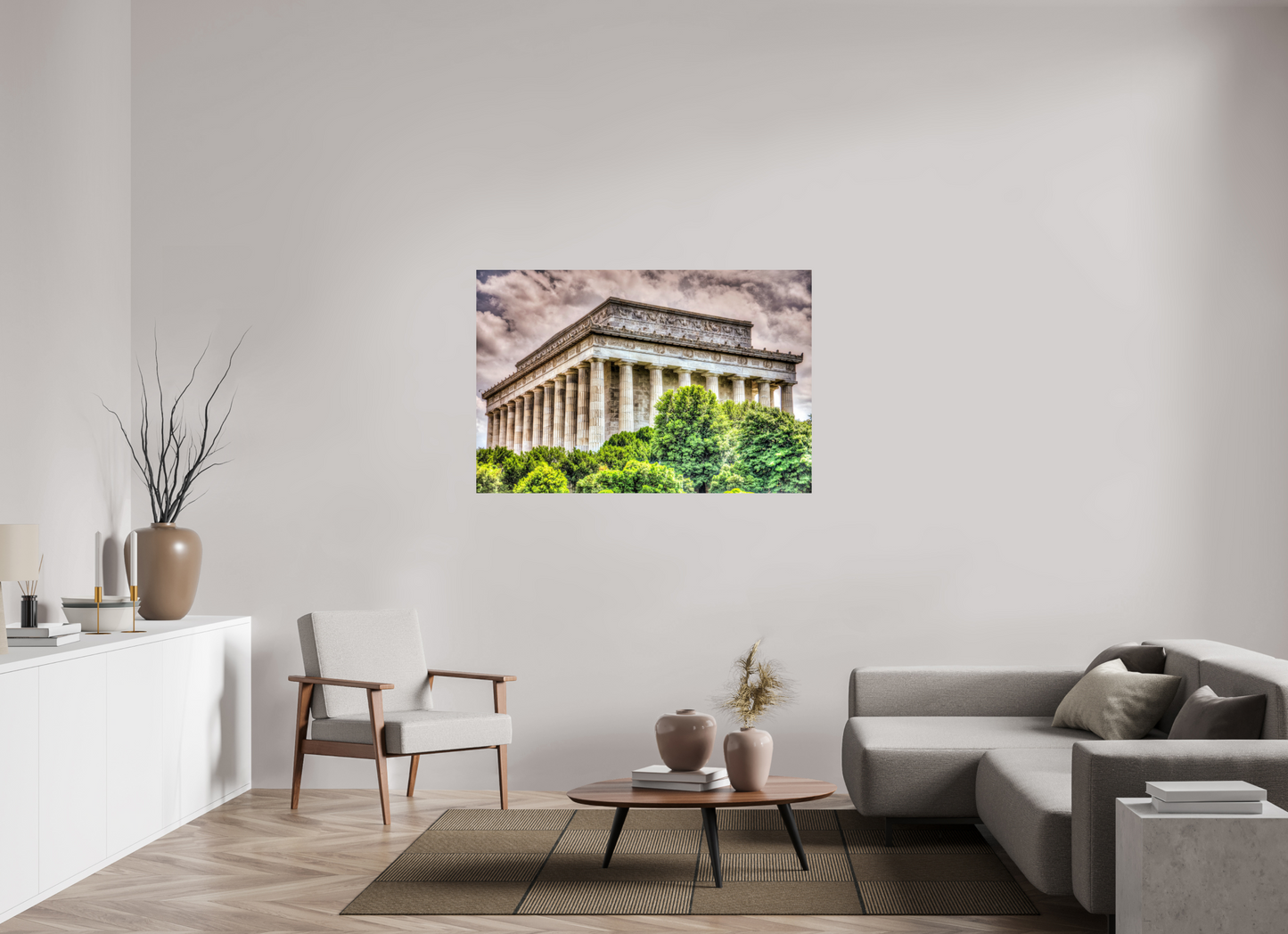 54 x 36″, Photo Print On Fuji Crystal DP II Lincoln Memorial, Washington DC — Dramatic Architectural Fine Art Print