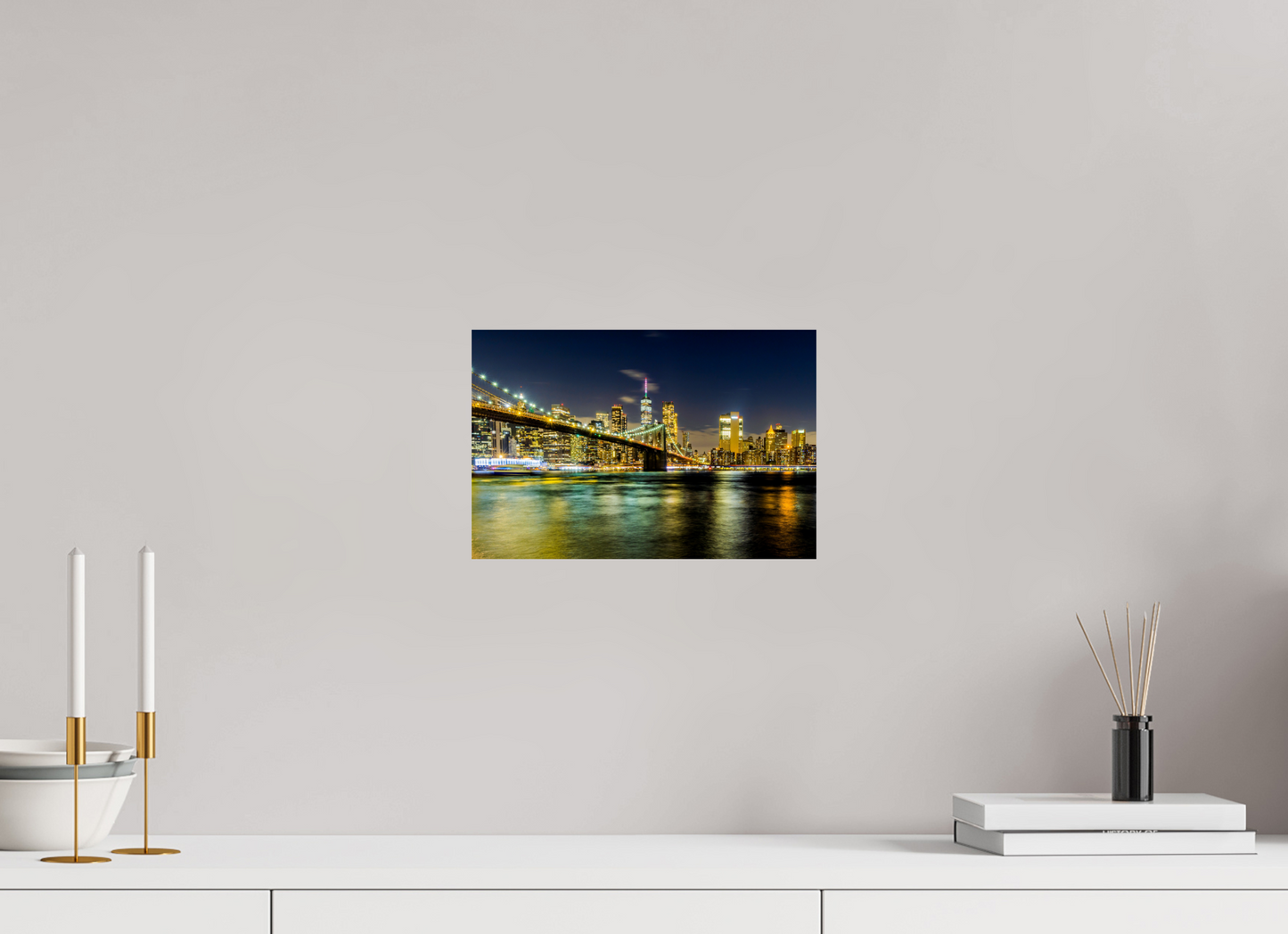 12 x 8″, Photo Print On Fuji Crystal DP II New York - Manhattan After Dark