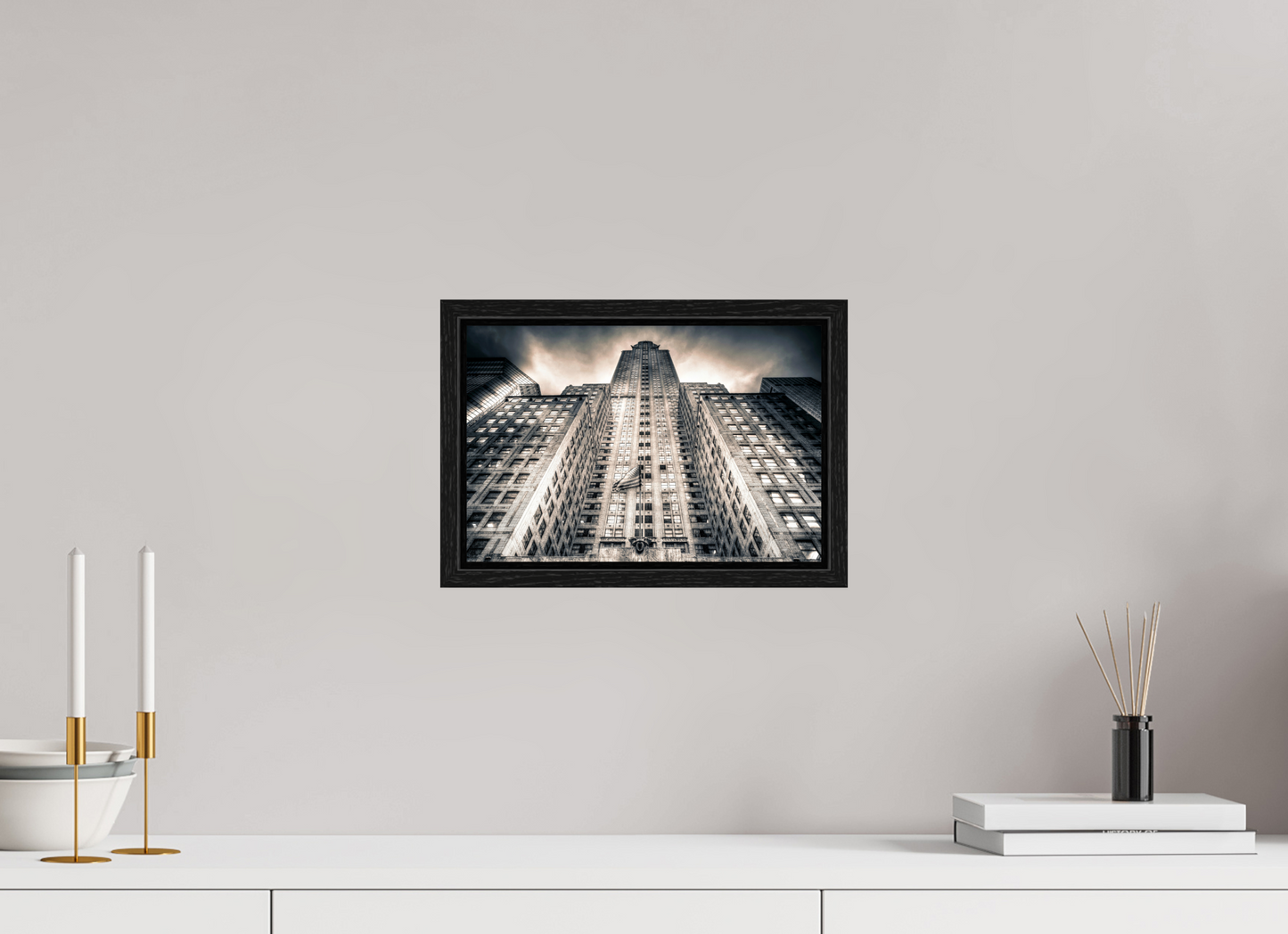 12 x 8″, Floater Frame Gotham Ascension — Chrysler Building, New York
