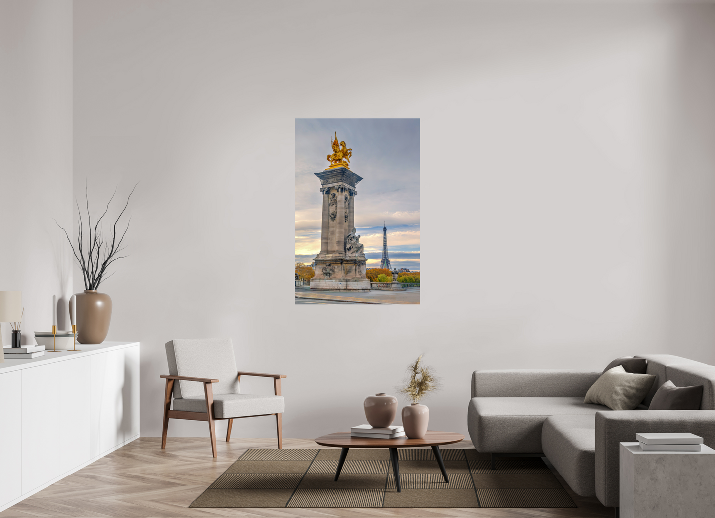 36 x 54″, Photo Print Under Acrylic Glass Paris - Pont Alexandre III at Dawn