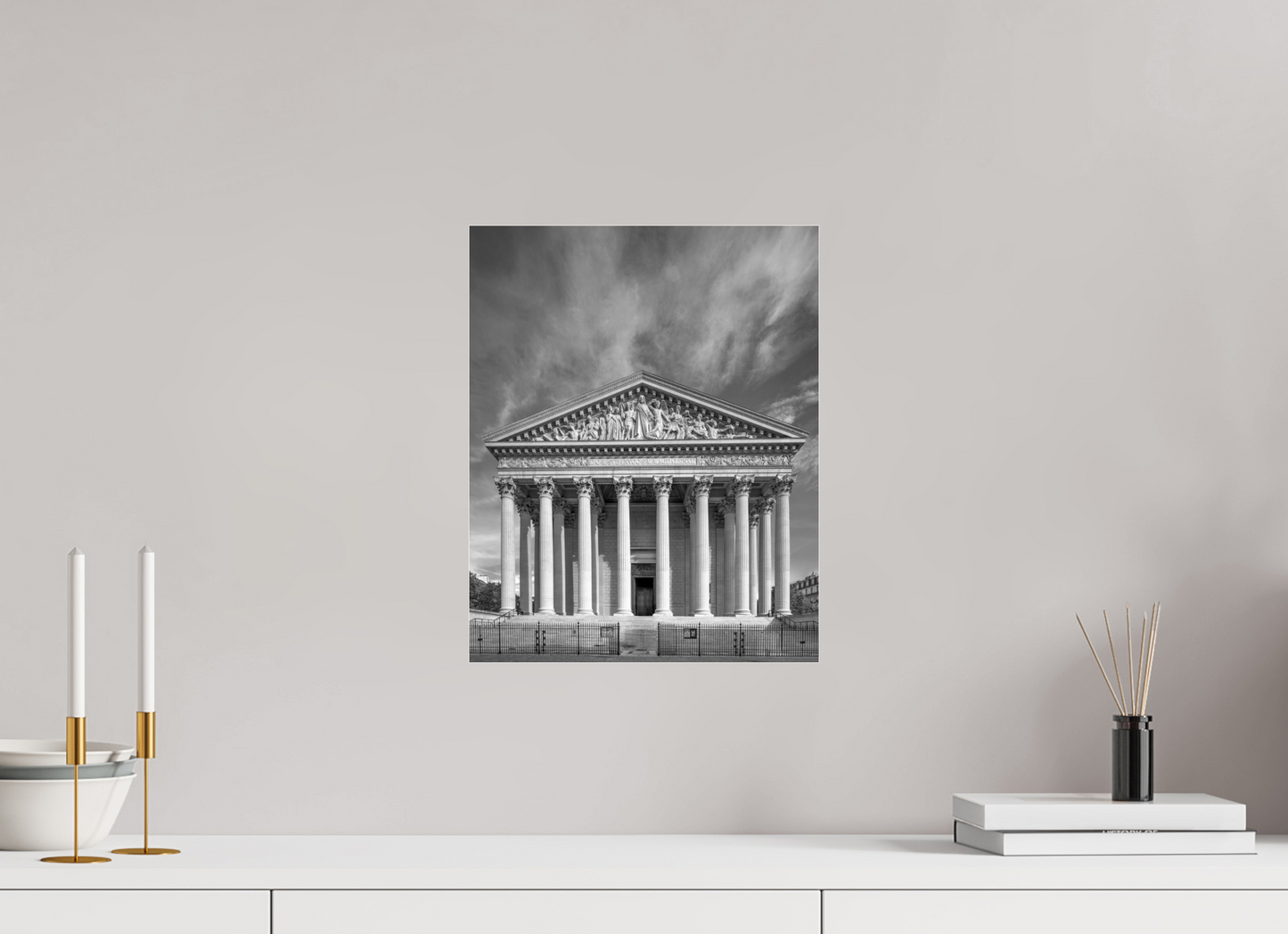 12 x 15″, Photo Print Under Acrylic Glass Paris - La Madeleine