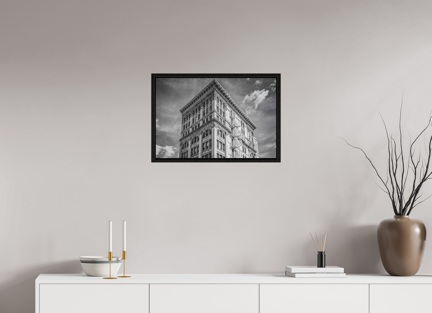 24 x 16″, Floater Frame New York - Soho Facade
