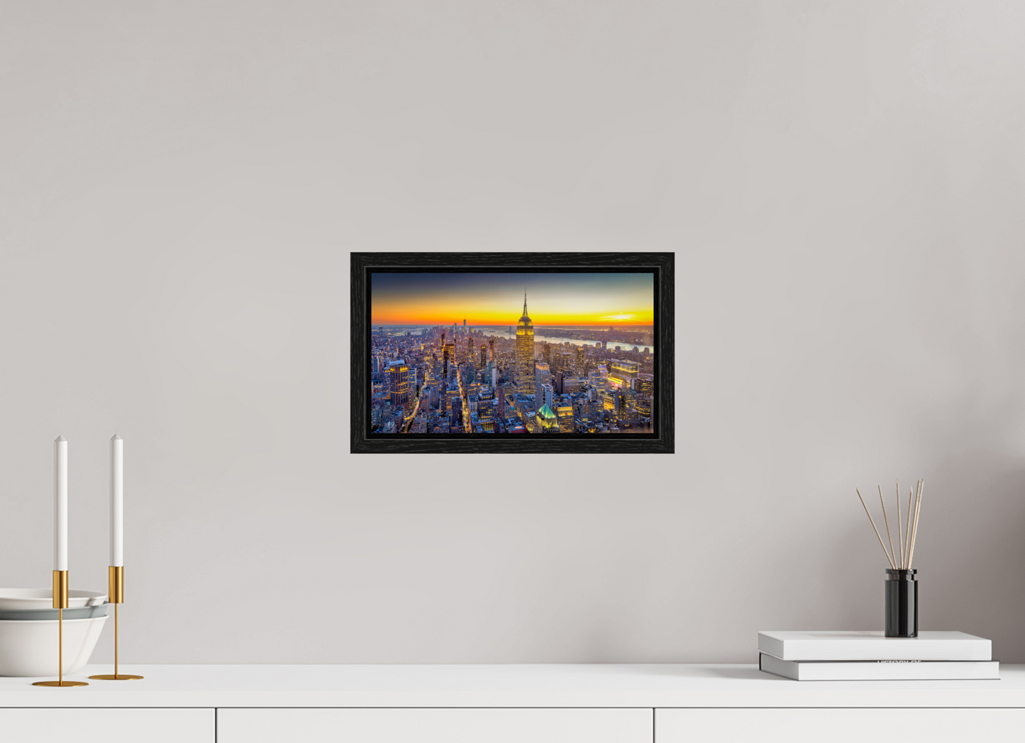 12 x 6.8″, Floater Frame New York - Urban Glow