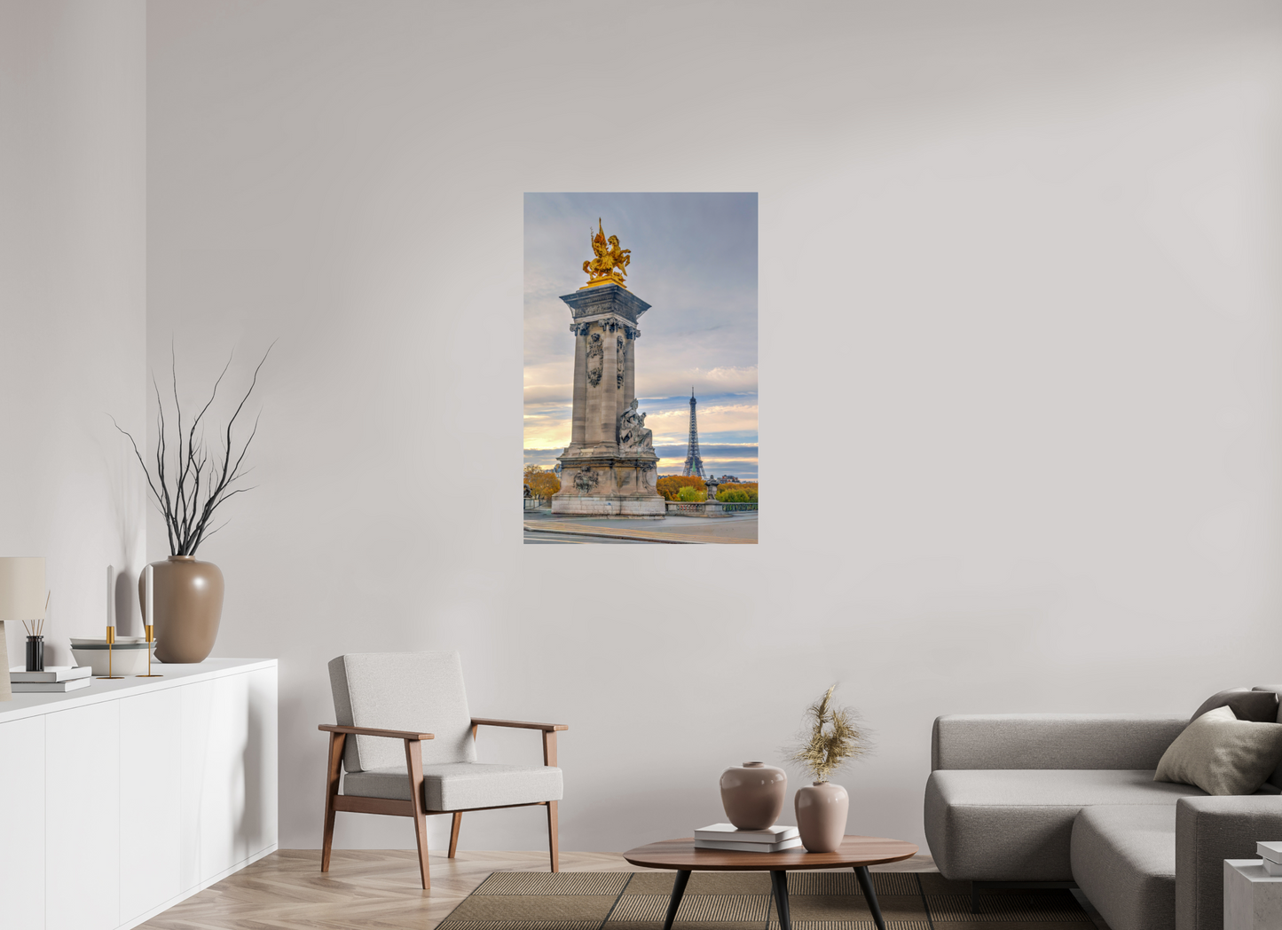 30 x 45″, Photo Print Under Acrylic Glass Paris - Pont Alexandre III at Dawn
