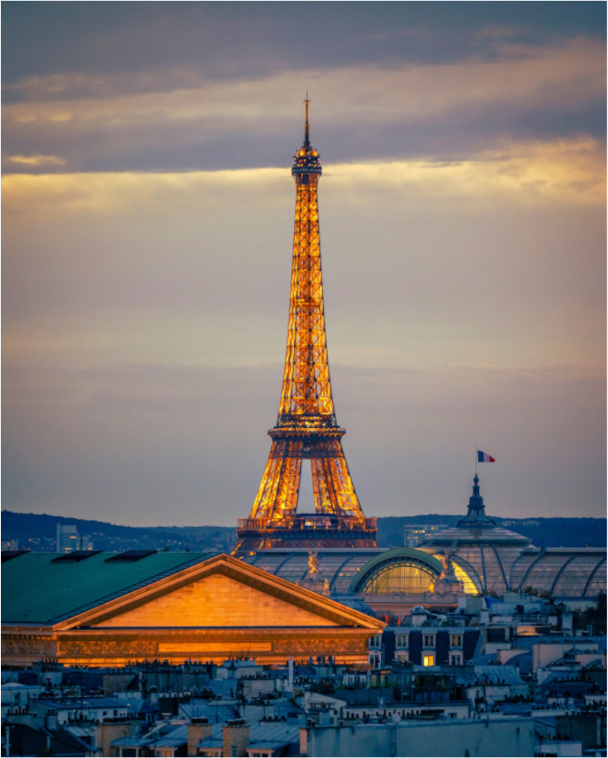 Main image Paris - Golden Eiffel Tower