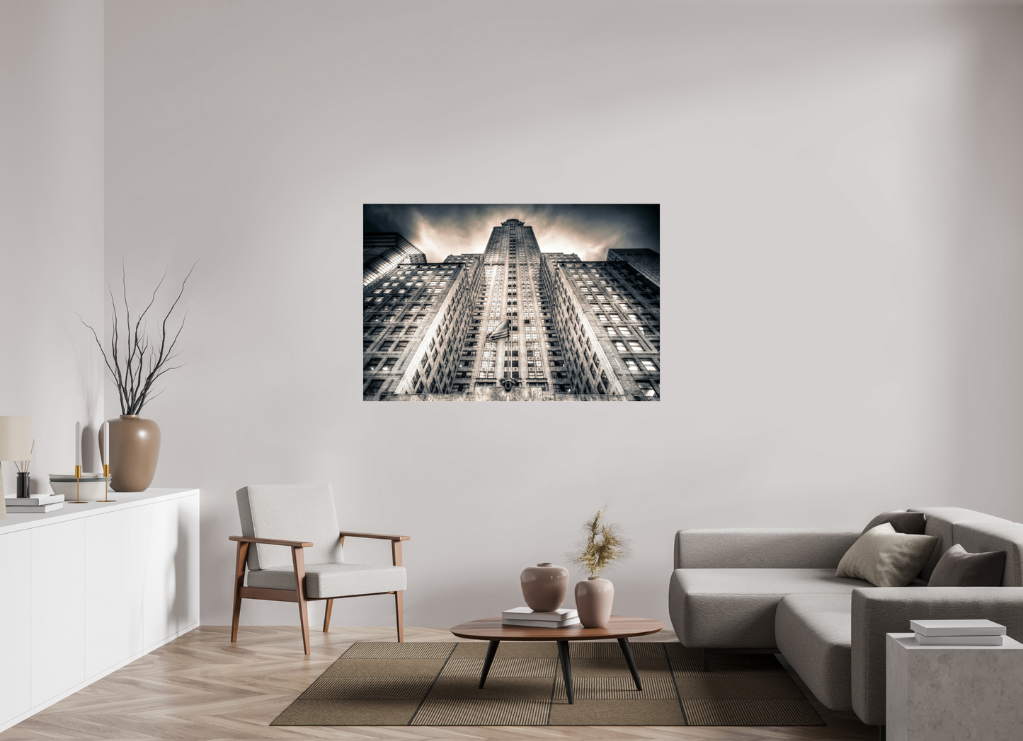 60 x 40″, Photo Print Under Acrylic Glass Gotham Ascension — Chrysler Building, New York