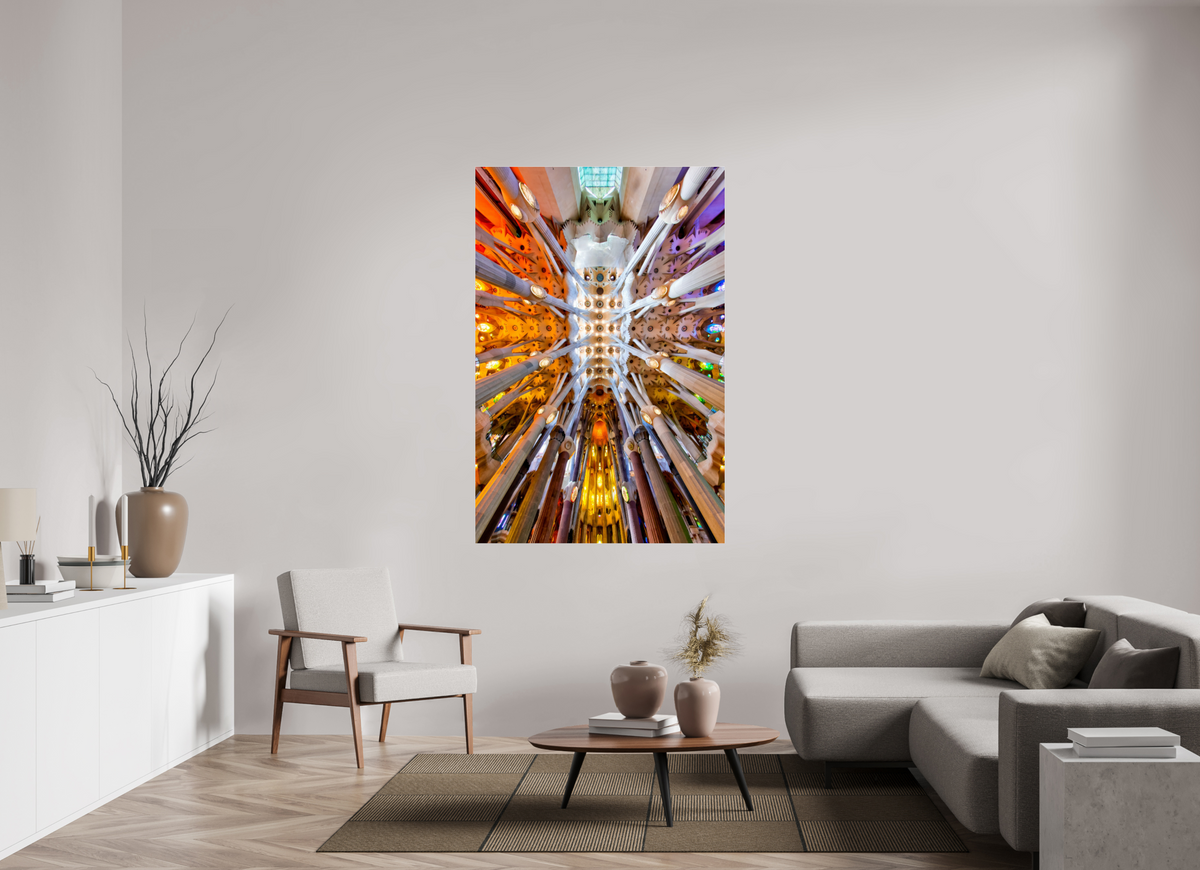 43 x 65″, Photo Print Under Acrylic Glass Gaudí’s Celestial Geometry — Sagrada Família, Barcelona