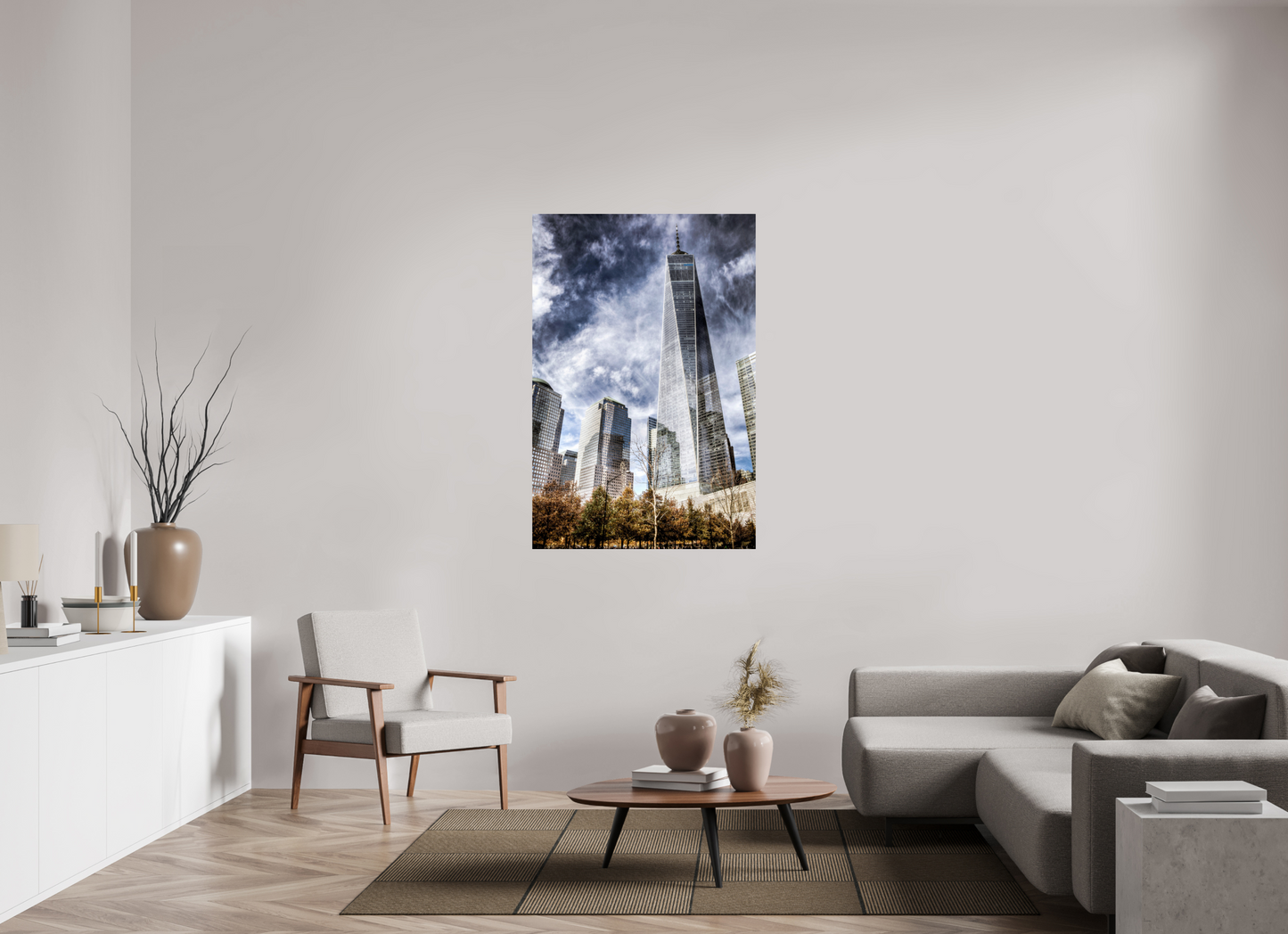 36 x 54″, Photo Print On Fuji Crystal DP II One World Trade Center – Dramatic New York City Architecture Fine Art Photograph