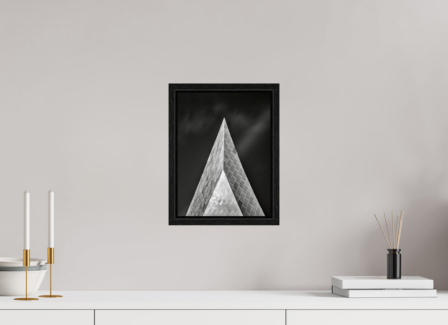 9 x 12″, Floater Frame Into the Black — Fine Art Architectural Photography