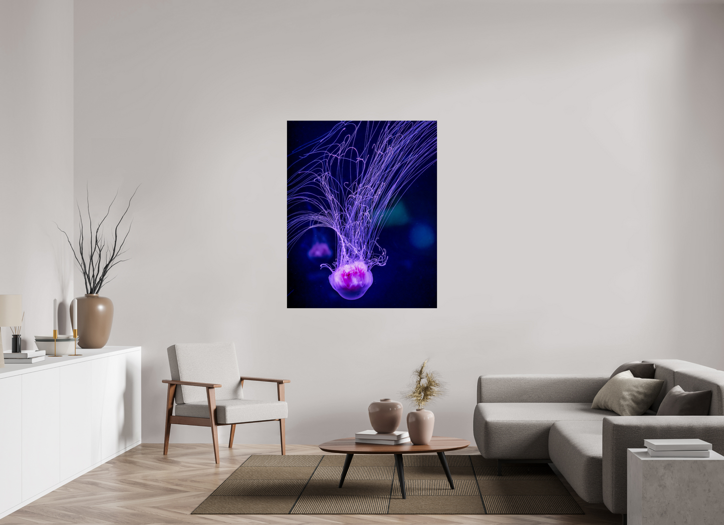 43 x 53.7″, Photo Print On Fuji Crystal DP II Ocean Calligraphy