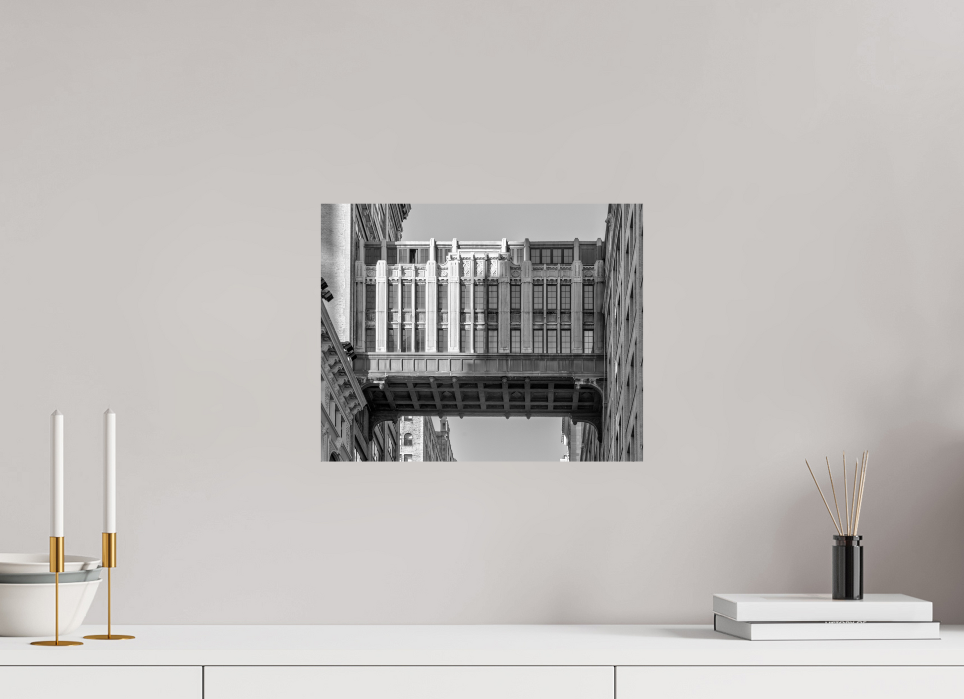 15 x 12″, Photo Print On Fuji Crystal DP II New York - Art Deco Sky Bridge