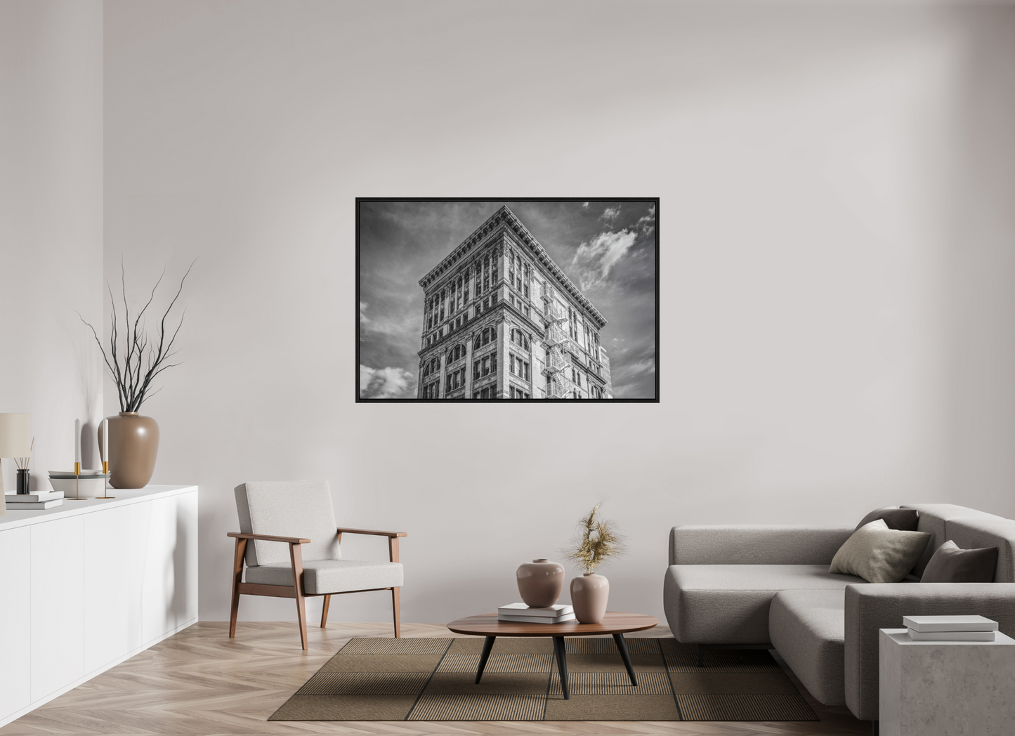 60 x 40″, Floater Frame New York - Soho Facade