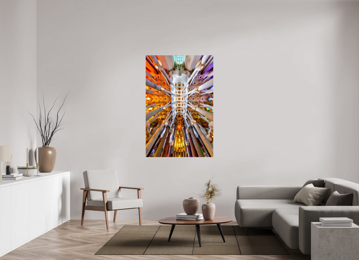 39 x 58.9″, Photo Print On Fuji Crystal DP II Gaudí’s Celestial Geometry — Sagrada Família, Barcelona