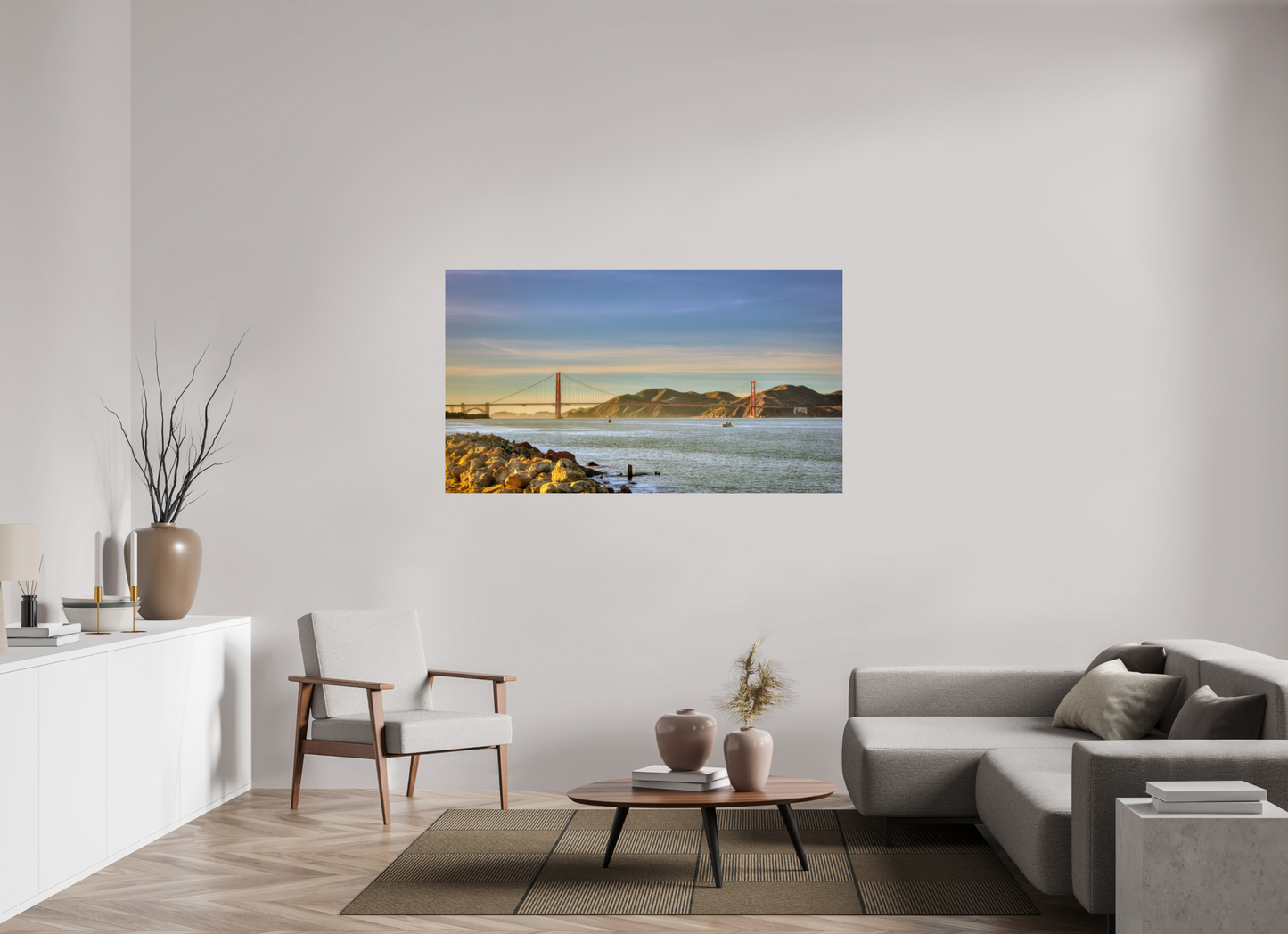 64 x 36″, Photo Print On Fuji Crystal DP II California - Golden Gate Bridge 2