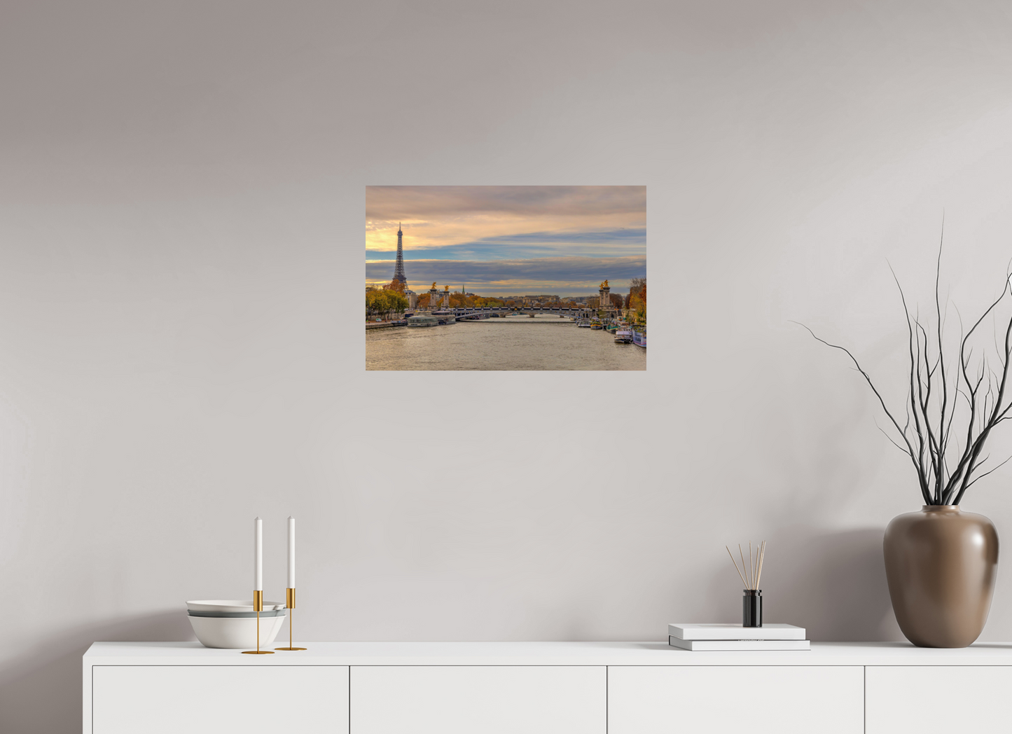 24.3 x 16″, Photo Print On Fuji Crystal DP II Paris - Autumn Over Pont Alexandre III