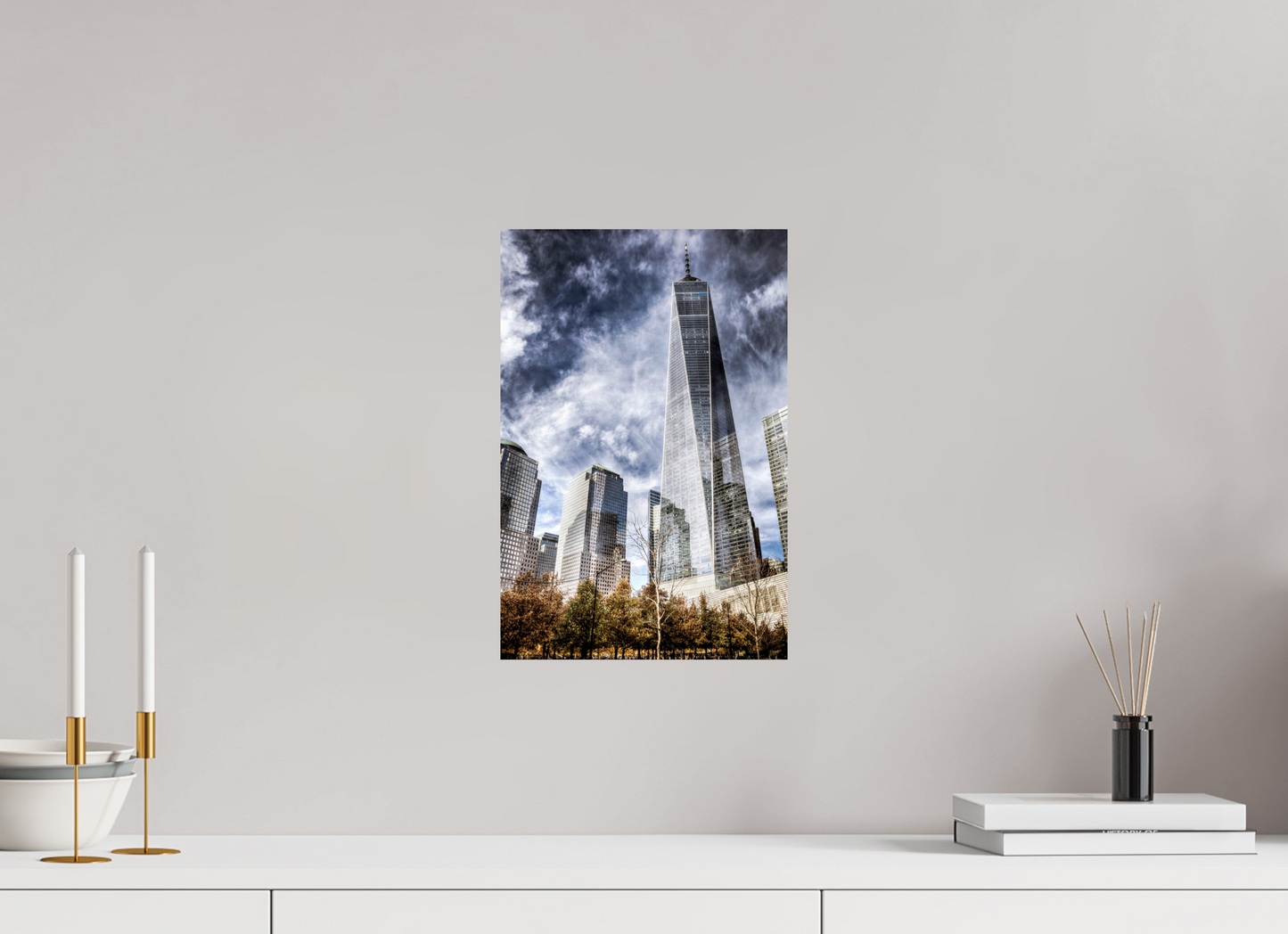 10 x 15″, Photo Print On Fuji Crystal DP II One World Trade Center – Dramatic New York City Architecture Fine Art Photograph