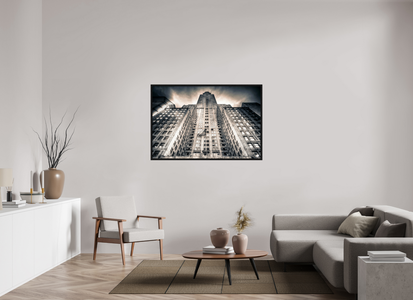 54 x 36″, Floater Frame Gotham Ascension — Chrysler Building, New York