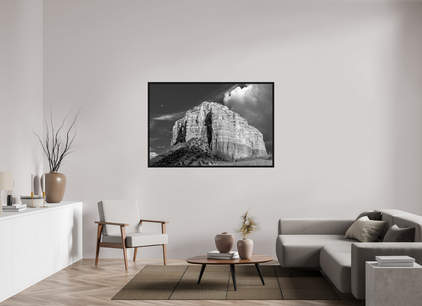 60 x 40″, Floater Frame Arizona - Courthouse Butte @ Sedona