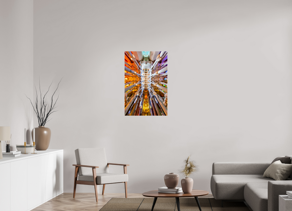 24 x 36.3″, Photo Print Under Acrylic Glass Gaudí’s Celestial Geometry — Sagrada Família, Barcelona