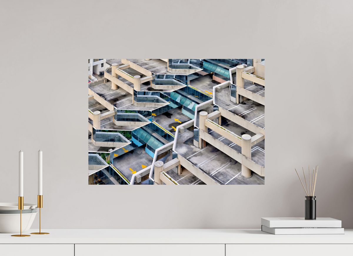 22.4 x 16″, Photo Print On Fuji Crystal DP II Urban Labyrinth — Geometry in Concrete