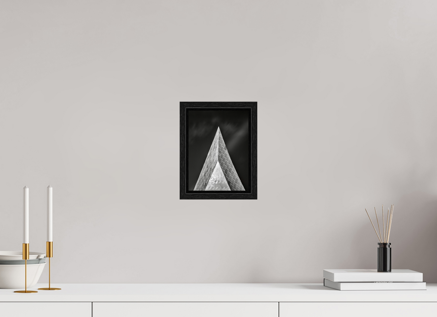 6 x 8″, Floater Frame Into the Black — Fine Art Architectural Photography
