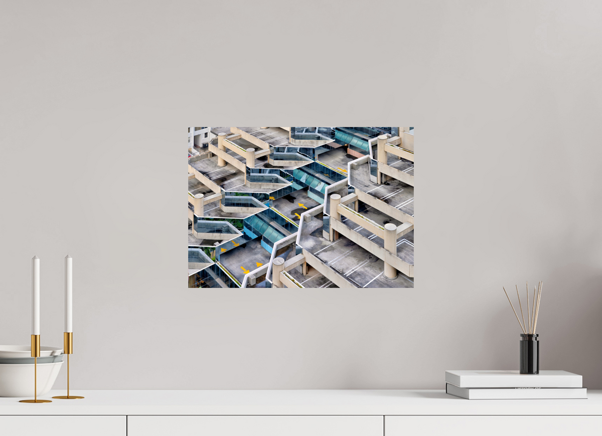 16.8 x 12″, Photo Print On Fuji Crystal DP II Urban Labyrinth — Geometry in Concrete