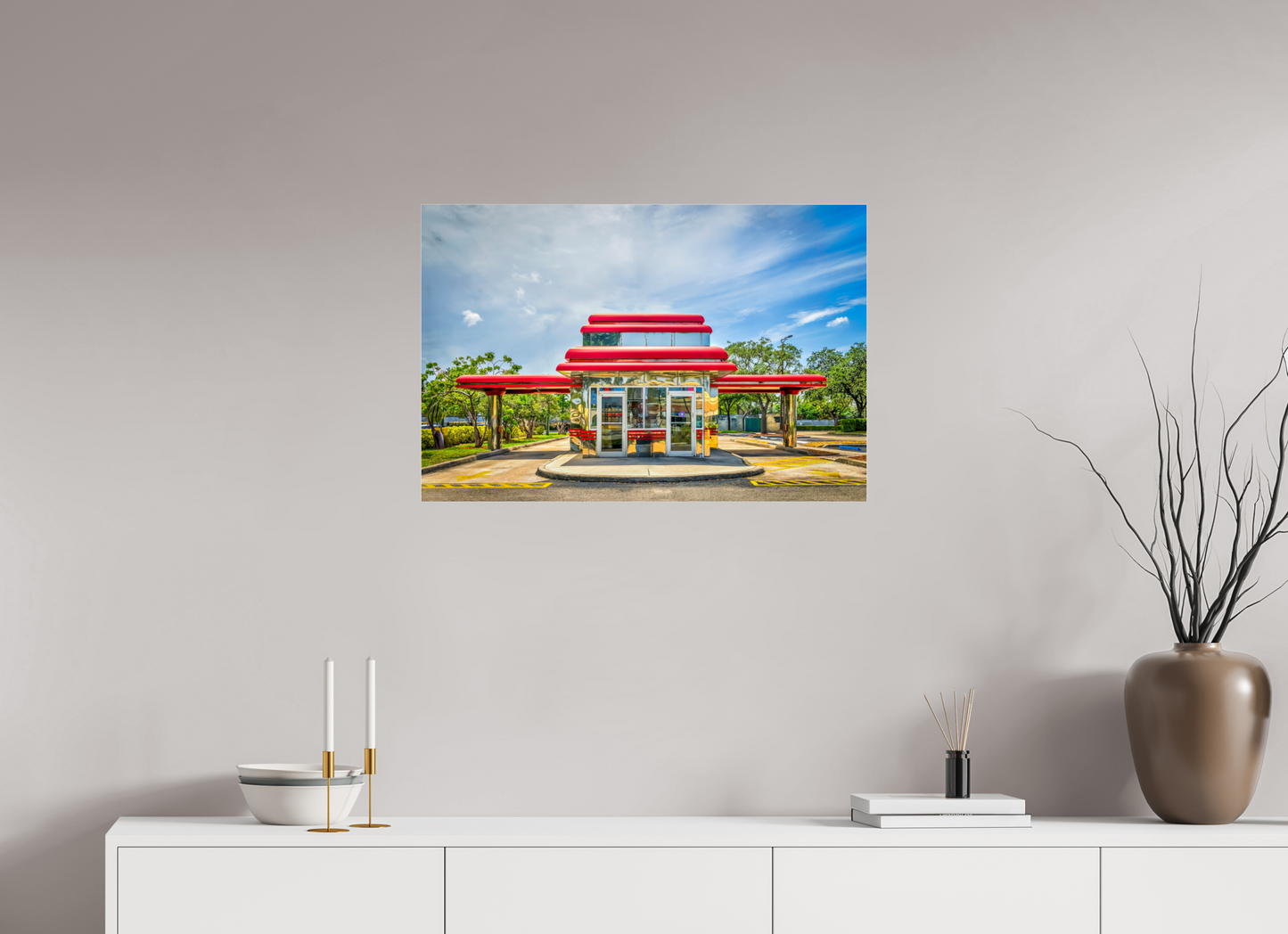 30 x 20″, Photo Print Under Acrylic Glass Florida - Hyperrealism Americana