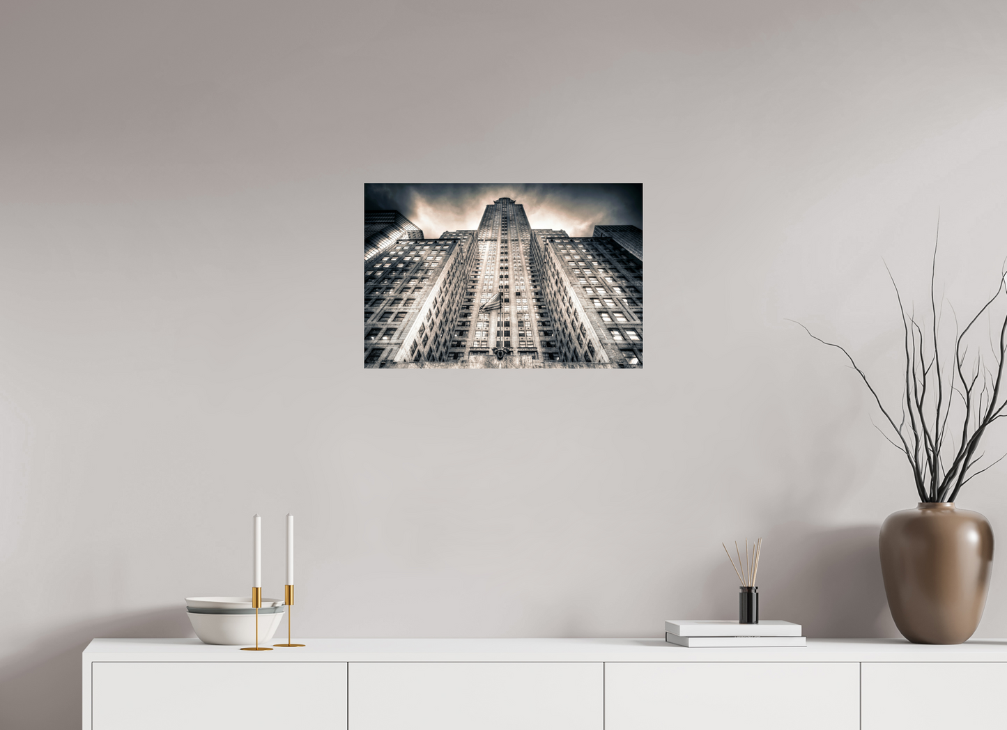 24 x 16″, Photo Print Under Acrylic Glass Gotham Ascension — Chrysler Building, New York