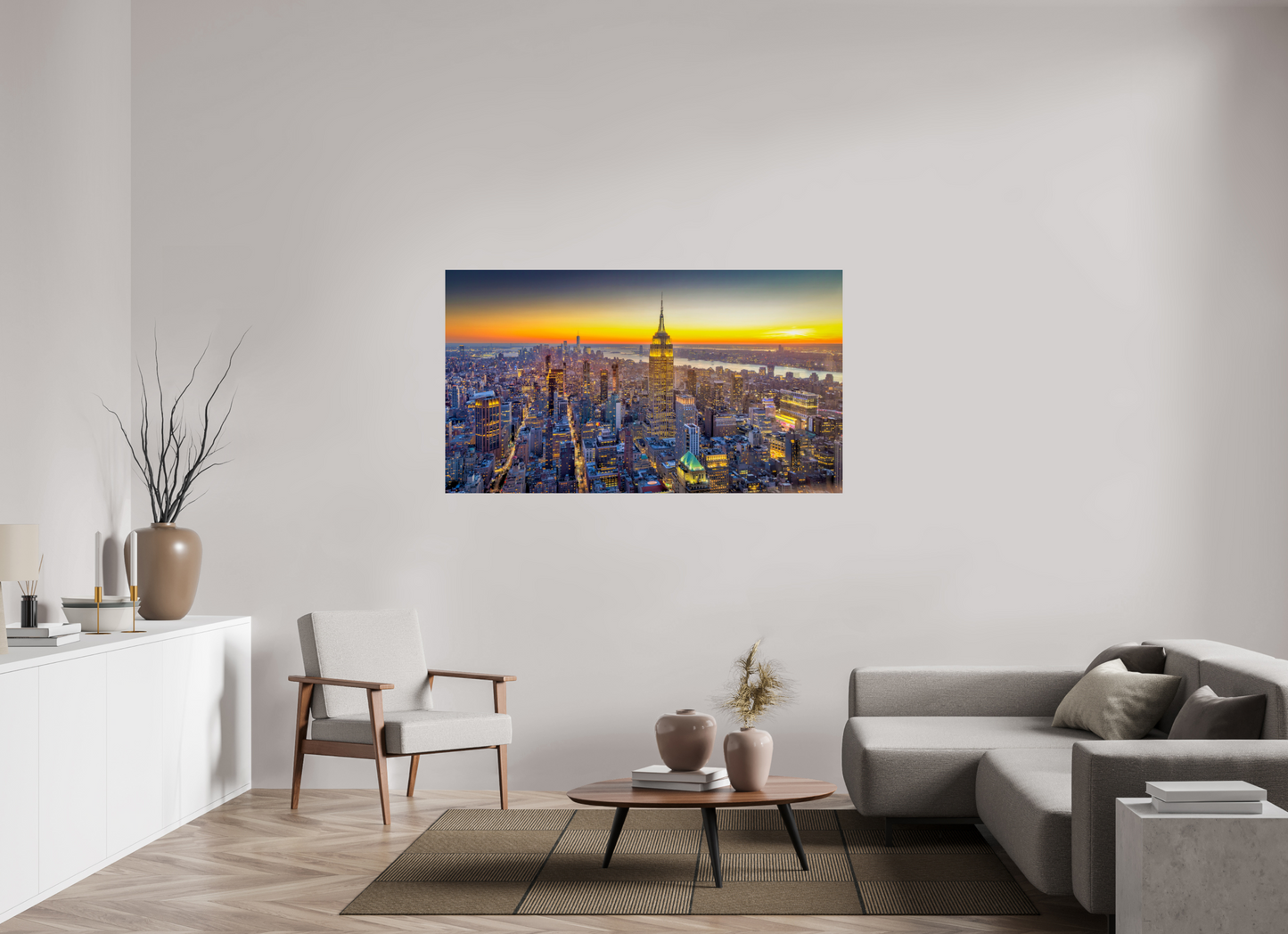 64 x 36″, Photo Print On Fuji Crystal DP II New York - Urban Glow