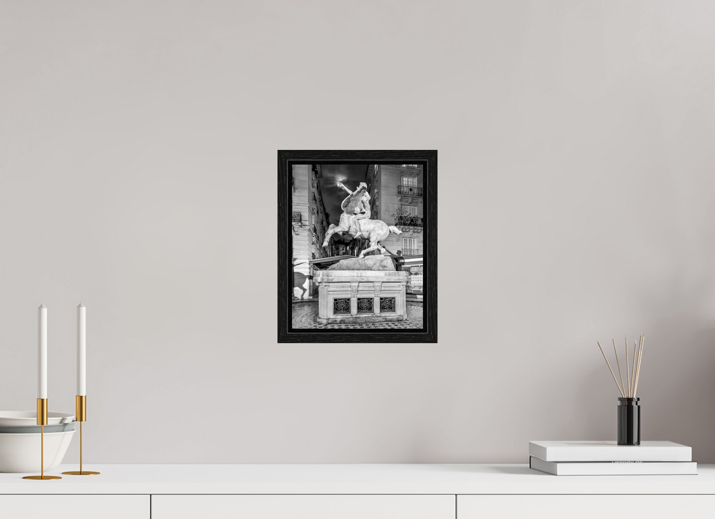 8 x 10″, Floater Frame Pegasus Under the Moon — Paris Fine Art Photography Print