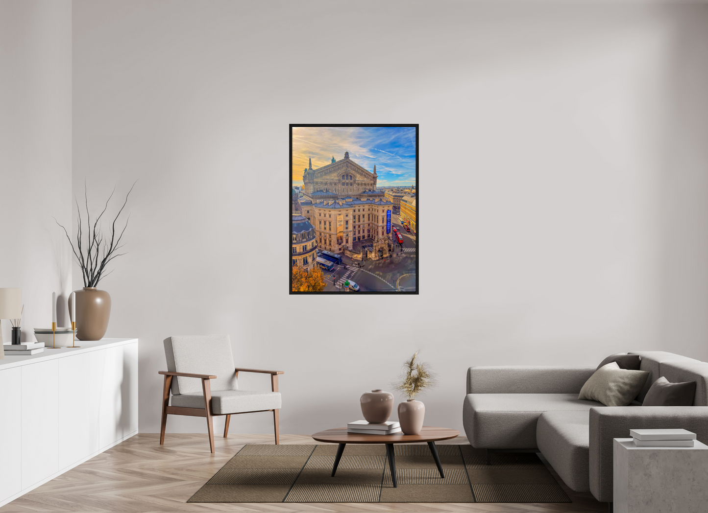 36 x 48″, Floater Frame Paris - Palais Garnier at Sunset