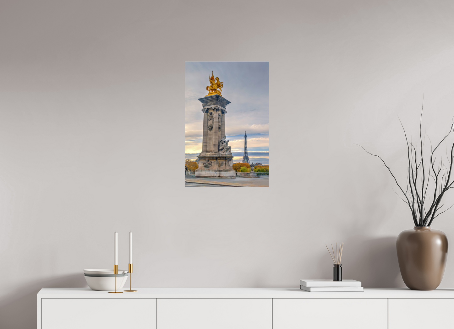 16 x 24″, Photo Print Under Acrylic Glass Paris - Pont Alexandre III at Dawn