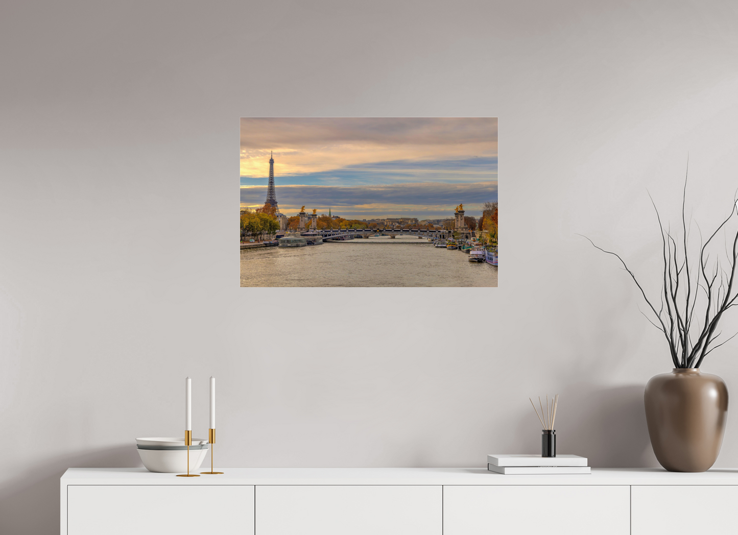 30.3 x 20″, Photo Print Under Acrylic Glass Paris - Autumn Over Pont Alexandre III