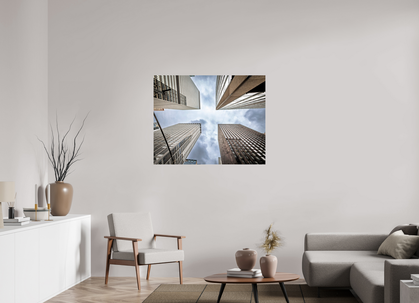 43.7 x 35″, Photo Print Under Acrylic Glass New York - Urban Canyon