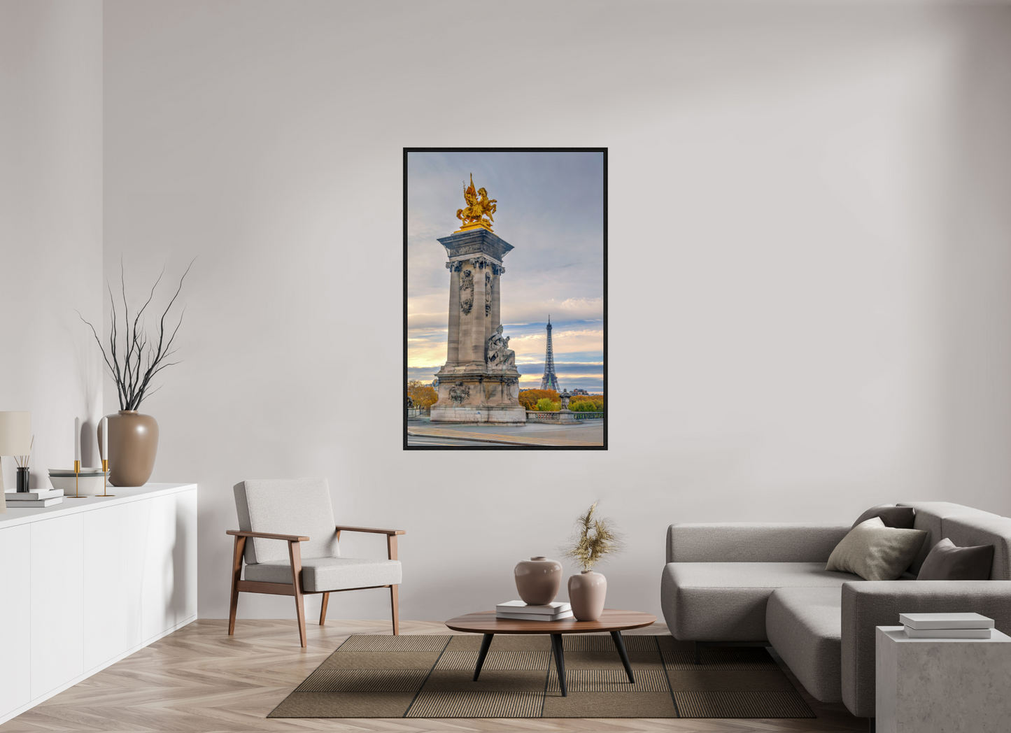 40 x 60″, Floater Frame Paris - Pont Alexandre III at Dawn