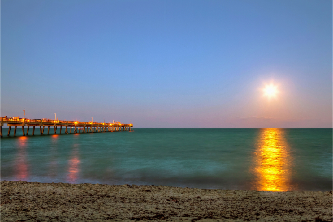 Main image Moonrise Over the Pier