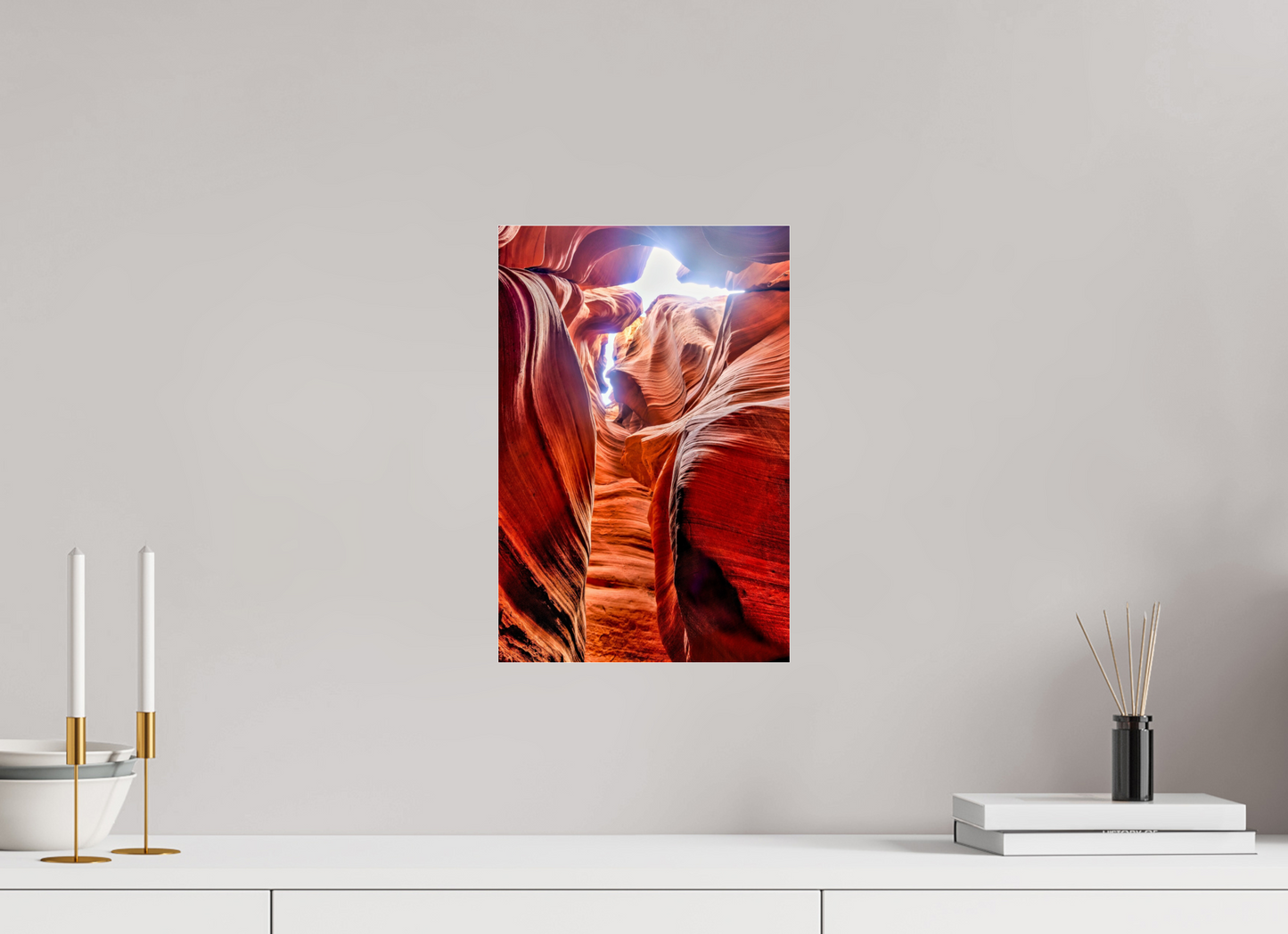 10 x 15″, Photo Print Under Acrylic Glass Arizona - Light Between the Stones — Slot Canyon Fine Art Photograph