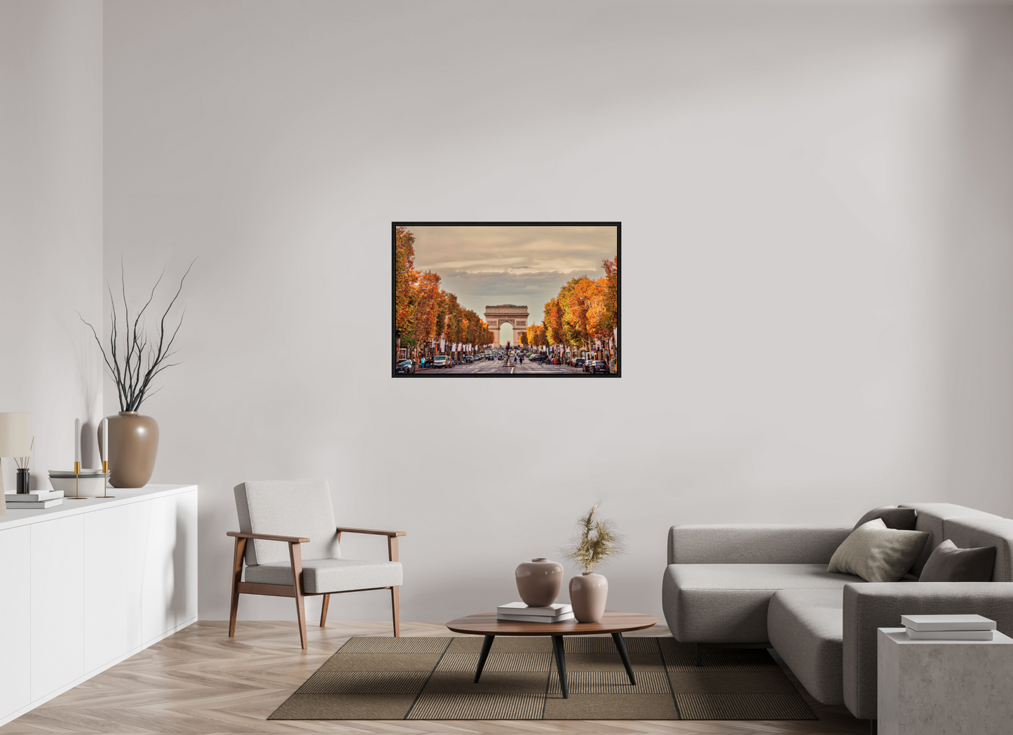 45 x 30″, Floater Frame Paris - Autumn in Paris