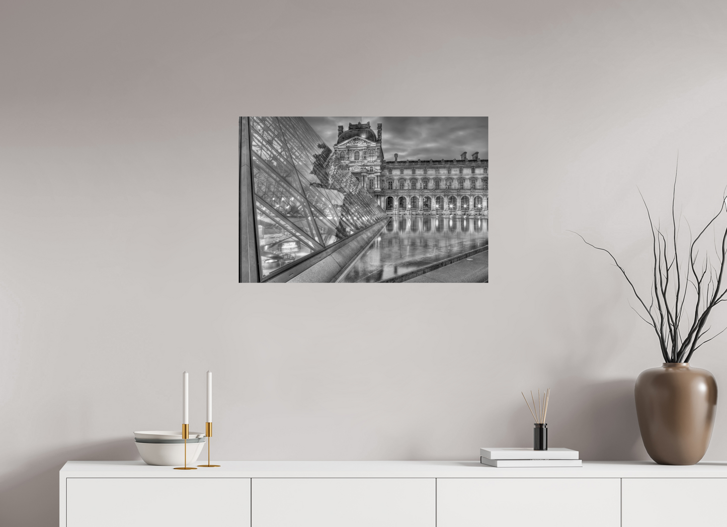 30 x 20″, Photo Print On Fuji Crystal DP II Paris - Le Louvre by Night