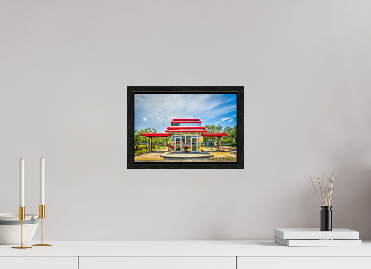 12 x 8″, Floater Frame Florida - Hyperrealism Americana
